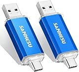 SANKESU 32GB USBメモリタイプC Type-C メモリースティックフラッシュメモリ2 in 1 OTG 高速データ転送 USB 3.2(Gen 1）最大読込速度120MB/s 軽量合金製ノートパソコンアンドロイド携帯電話PC対応