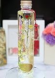 【高価なフラワー入り】かわいいロングボトル 高さ約21センチ プリザーブドフラワー　ハーバリウム　ラッピング付き　植物標本 東京ミリオンフラワーオリジナル (ホワイトゴールド)