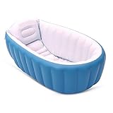 Ecity Large Capacity Baby Inflatable BathTub Plastic Mini Air Swimming Pool ToddlerThick Foldable Sh