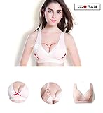 ヴィンスクラン 伝説の欲張り授乳ブラジャー 婦人下着 ブラー レディース 単品 レース 肌着 マタニティ 妊娠したらすぐに用意したいブラジャー (XXL, ライトピンク)