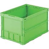 トラスコ中山(TRUSCO) 収納ケース 収納ボックス 薄型折りたたみコンテナ グリーン 50L TR-O50B-GN