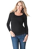 Seraphine セラフィン マタニティトップ Laina ロングスリーブマタニティナーシングトップ サイズXL ブラック 授乳対応