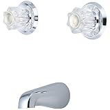 Olympia Faucets P-1241-BN Two Handle Tub Set, PVD Brushed Nickel Finish [並行輸入品]