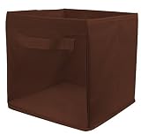 EasyView Storage Cube with Handles | 100% Woven Oxford Nylon Bin with Mesh See Thru Side | 10.5 x 10