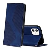Mo-Somnus iPhone 12 Mini ケース iphone 12ミニ ケース ケース 手帳型 iPhone 12 Mini スマホケース 手帳型 スマホカバー iPhone 12 Mini 携帯カバー 手帳型 PUレザー 柔軟 TPU 肌触り良い 耐摩擦 財布型 カバーカード収納ケース 内蔵マグネット 耐衝撃 スタンド機能 おしゃれ 全面保護 手帳型ケース【5.4インチ対応】(青い)