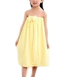 [インソミラ] InSomila 子供用 巻きタオル ラップタオル プール タオル バスタオル スイミング バスタオル キッズ 女の子 (イエロー)