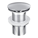 Homdox浴室brasschrome蛇口Vessel Basin American StandardシンクPop Up Drain , Brushedクローム