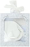 Stephan Baby Keepsake Cutwork Handkerchief Christening Bonnet with Straight Hem, White by Stephan Ba