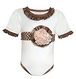 Stephan Baby All-in-One Diaper Cover with Satin Ruffles and Detachable Pink Organza Rosette, Angels 