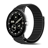 [SeGinn] Google Pixel Watch 4/3 45mm 交換バンド ベルクロデザイン ナイロン製 ピクセルウォッチ4 45mm 交換ベルト 柔らかい 弾力性 肌にやさしい 柔らかく快適 マジックテープ 軽量 Google Pixel Watch 4/3 45MM 用替えベルト ブラック