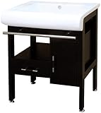 Bellaterraホーム202117b 28-inch Singleシンク洗面化粧台、木製、ダークエスプレッソ