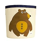 3 Sprouts Storage Bin　 Bear　（並行輸入）