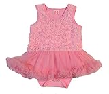 Max Daniel Designs Maxine by PrettyピンクBaby Girl Rosebud Onesie Bodysuit with Tutuロンパースドレス US サイズ: M 
