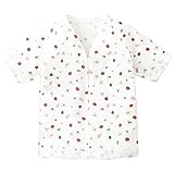 コンビミニ ワンタッチ肌着(いちご) 60～70 オフホワイト