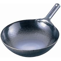 Amazon｜山田工業所 鉄 打出片手中華鍋(板厚1.6mm) 45cm ATY9245