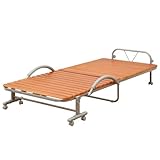 山善(YAMAZEN) 天然木すのこ折りたたみベッド ブラウン SBB-S(BR)