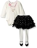 The Children's Place Baby-Girls Onesie With Printed Necklace Outfit Set White 6-9 months [並行輸入品]