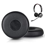 Evolve 65 イヤーパッド Jabra Evolve 65UC 交換用イヤークッション プロテインレザー イヤーパッドキット Jabra Evolve 65/65UC /40/40MS/20se/20uc/30II/65MS/40ヘッドセットに対応 (ブラック)