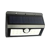 20 LED ソーラーライト センサーライト 外灯 人感センサー 屋外照明/軒先/壁掛け/庭先/玄関周りなどのライト 夜間自動点灯 防犯用 [並行輸入品]