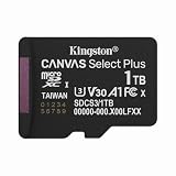 Kingston Canvas Select Plus microSDメモリーカード 1TB microSDXC Gen3 150MB/s A1カード + アダプター - SDCS3/1TB