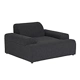 arne ソファー 1人掛け 1人用 肘付き ローソファ 布張り ファブリック リビング Hunt 1P NS-7 No.6 ブラック