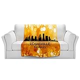 ブランケットウルトラソフトFuzzy 4サイズ！DIANOCHEデザインからby Angelina Vick City lll Louisville Kentucky Home Decor Uniqu