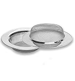 2pcsステンレススチールKitchen Sink StrainerスチールフィルタメッシュStrainer Drain Strainer シルバー CC0613K01