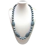 Lil' Jumbl Baby Teething Necklace | Organic Food Grade Silicone | BPA-Free (Green) [並行輸入品]