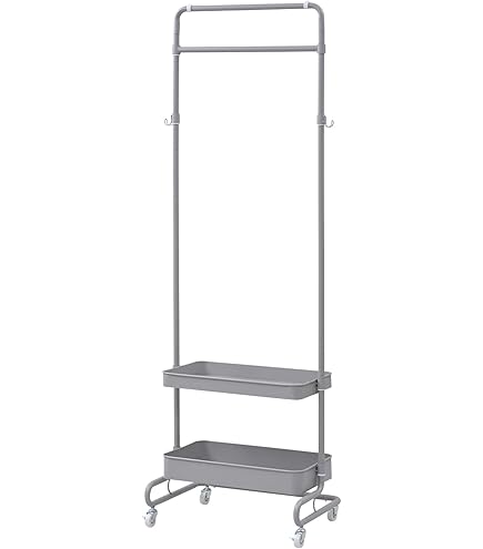 Amazon｜[山善] ハンガーラック トローリーハンガー スリム キャスター