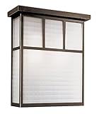 Transglobe Lighting 40142 ROB Outdoor Wall Light with White Glass Shades, Rubbed Oil Bronze Finish [