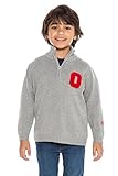 NCAA Ohio State Buckeyes Boys Quarter Zipセーター、M、グレー