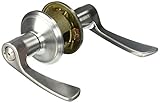 Schlage F40 MER 626 16-080 10-027 Merano Bed and Bath Lever, Satin Chrome by Schlage Lock Company