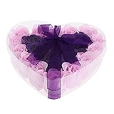 Kesoto フラワーソープ　石鹸の花　バラ　薔薇の花　造花　誕生日　母の日　花びら　心の形　ギフトボックス　プレゼント　3色選べる - 3＃