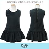 [ディーアンドジージュニア] D&G JUNOR ノースリーブワンピース DGL54392BK 5Aサイズ