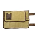 Waterproof Waxed Canvas Snap Tool Roll Handmade by Hide & Drink [並行輸入品]