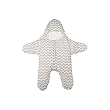 Goenn 寝袋 赤ちゃん ベビー スリーピングバッグ 新生児着 室内外兼用 お出かけ用品 保温 防寒 コットン スリーパー 星型 0−1歳ベビーパジャマ (ブルー)