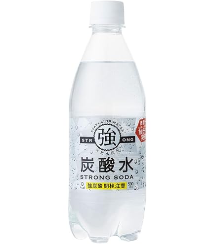 Amazon.co.jp: 友桝飲料 強炭酸水 プレーン 天然水使用 STRONG SODA