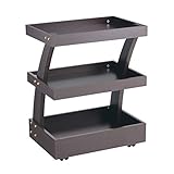 ＜ FV ＞ 木製ワゴン ブラックウォルナット [ 業務用ワゴン エステ用ワゴン サロン用ワゴン エステワゴン サロンワゴン キャスター付き ワゴン ラック ]◆