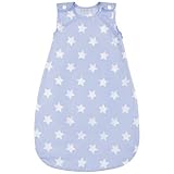 JoJo Maman Bebe Baby Sheet Sleeping Bag, Blue Star, 0-6 Months by JoJo Maman Bebe [並行輸入品]