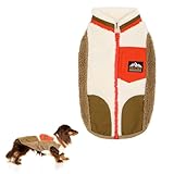【LIFELIKE公式】OUTDOORカラーブロックベスト 犬 服 モコモコ ベスト 小型犬 中型犬 大型犬 ダックス フレブル 犬服 ドッグウェア 犬の服 ペット服 洋服 ペット用品 お散歩 おでかけ ライフライク (モカ, 6号)