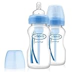 Dr Brown's Options Wide Neck Bottle (270 ml, Blue by Dr. Brown's