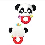 Baby Rattle Hand Bellおもちゃぬいぐるみパンダ鳥Frog犬Rattle人形ギフトfor Infants￡1 Plush Rattleおもちゃ£¬ホワイト£