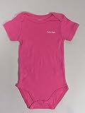CK Calvin Klein カルバンクラインベビーキッズ子供服女の子用半袖ロンパース（ピンク）6-9ヶ月用70cm【並行輸入品】 [ウェア&シューズ]