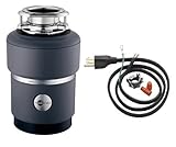Insinkerator COMPACTCORD Evolution Compact Household Garbage Disposer with Cord, 3/4 Horsepower, Gre