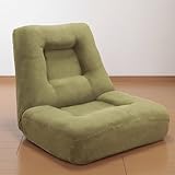 ゆったりワイドコイルソファチェア　オリーブ