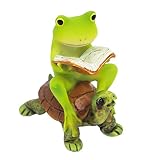 ガーデン オブジェ・置物 （Frog・カメと読書） EDC1600
