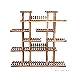 竹 マルチ-層 フラワー ラック 棚 プラントスタンド, 大きいサイズ 防錆 屋内 バルコニー ポット ホルダー ディスプレイ ラック 木製を棚します。-B