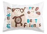 Toddler Travel Pillowcase 100% Softest Cotton Sateen Pillow Case, Covers 13x18, or 14x19 Toddler Bab