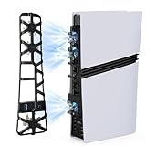 新型 PS5 Pro用 冷却ファン PhyiFlbey プレステ5 Pro用 冷却ファン 低騒音 3段階速度調整 LEDライト USB 3.0 熱対策 放熱改善 ps5 用縦置きスタンド PS5 Pro冷却 ディスク/デジタル版対応PS5 周辺機器 【PS5/PS5 Slim非対応】