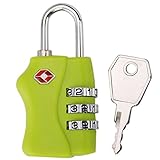 スーツケースの南京錠TSA互換のダイヤルコード (green)